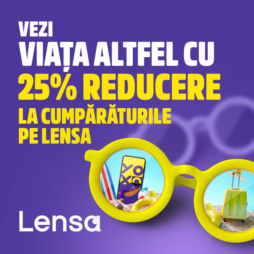 Vezi viata altfel cu 15% reducere la cumparaturile pe Lensa | YOXO Dealz